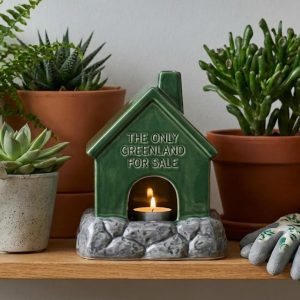 the greenland ceramic candle house set (4 piece)